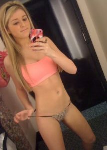 Coed Cutie Selfie In Panties